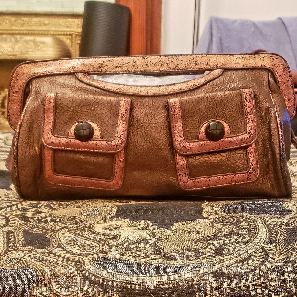 IN&OUT Handpainted Leather Clutch